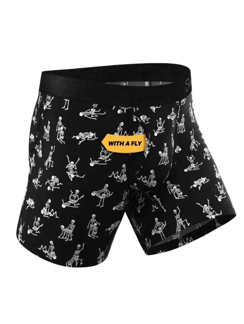 The Bare Back Bones Glow in the Dark Skeletons Ball Hammock Pouch Underwear Wfly